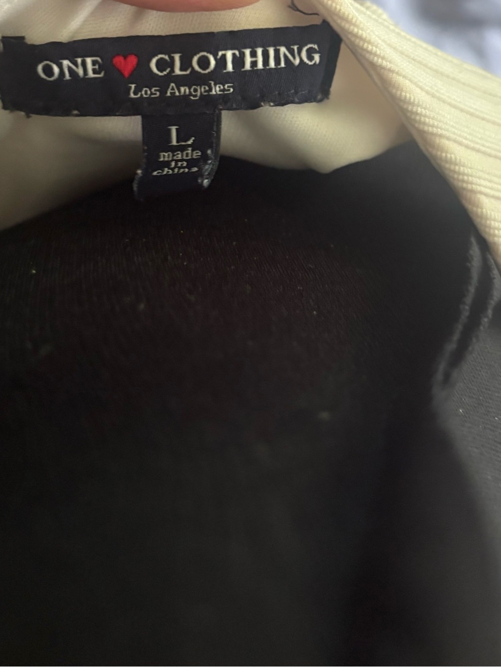 one clothing Cream Ribbed Crop Tank - Picture 4 of 4